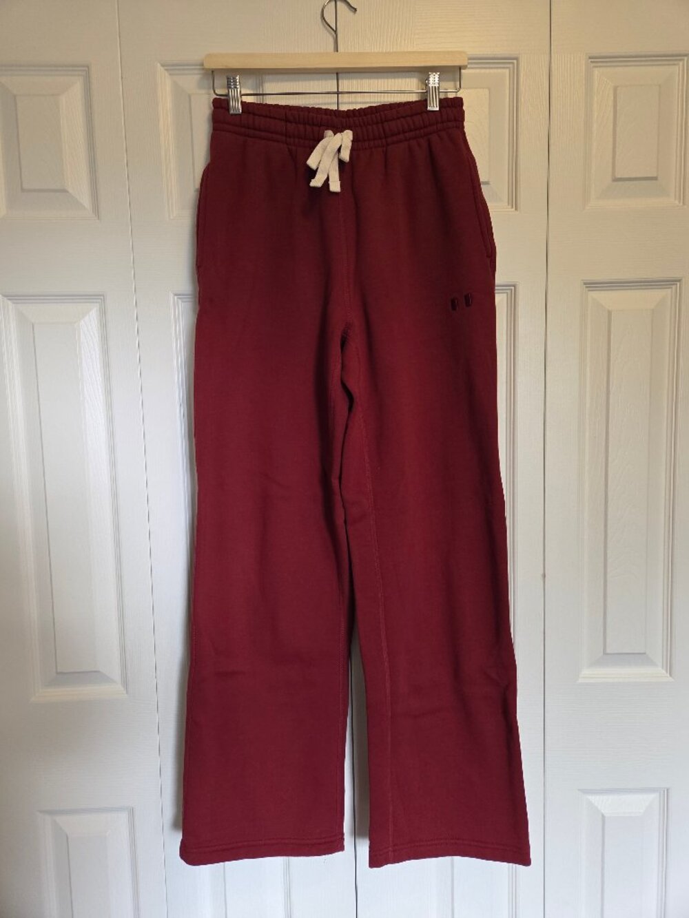 Province Of Canada wide leg fleece sweatpants, unisex XS